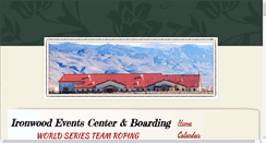 Desktop Screenshot of ironwoodeventscenter.com