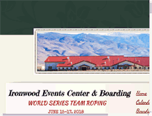 Tablet Screenshot of ironwoodeventscenter.com